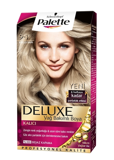 Picture of P-Palette Deluxe Küllü Sarı 9-1 Tüp Krem Saç Boyası 50 ml
