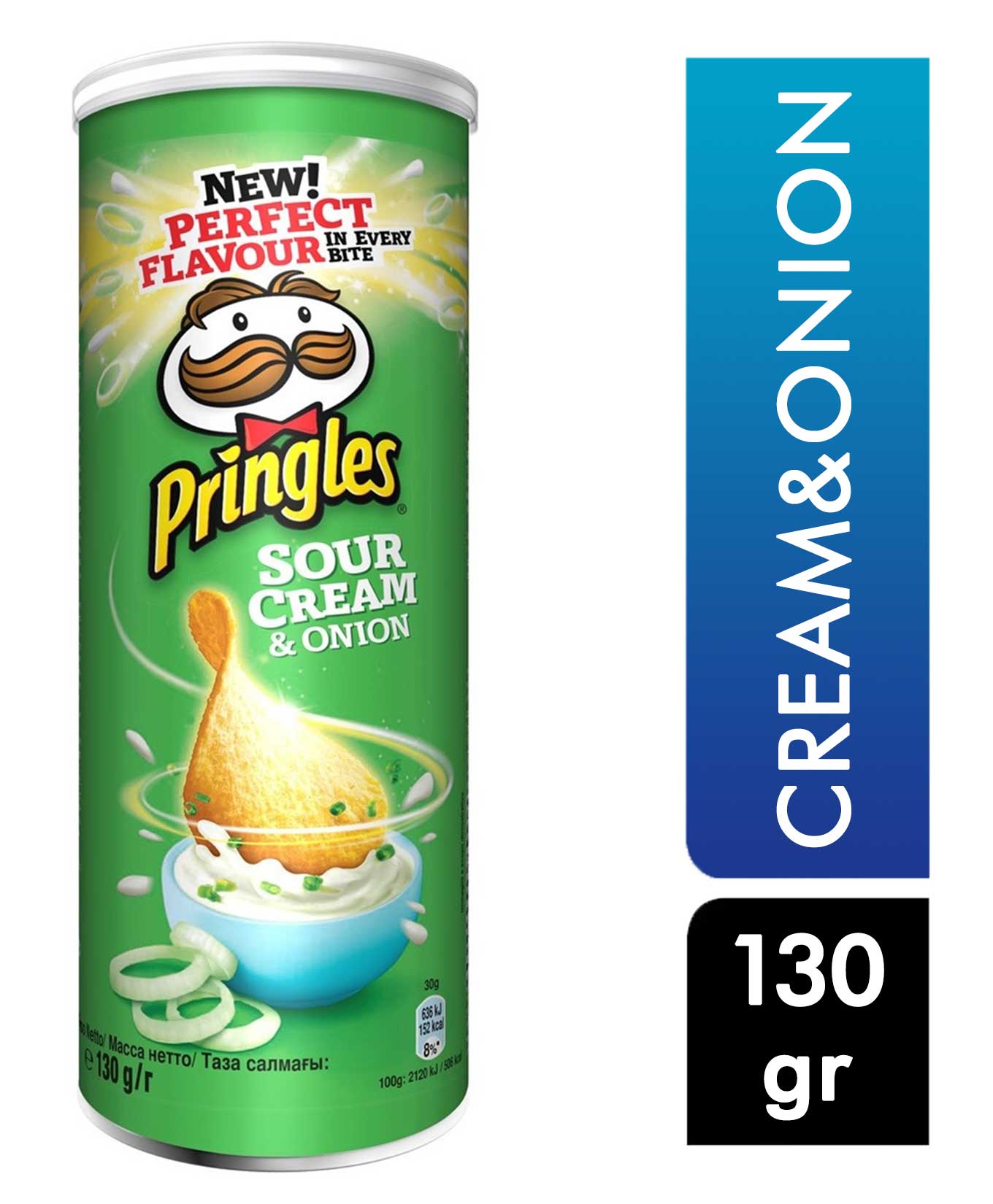 Pringles Sour Cream & Onion 130 Gr 5050083943652