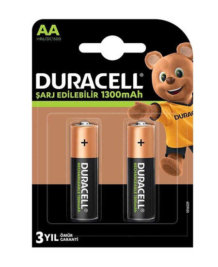 Picture of Duracell ReChargable Battery 2's AA 1300 mAh