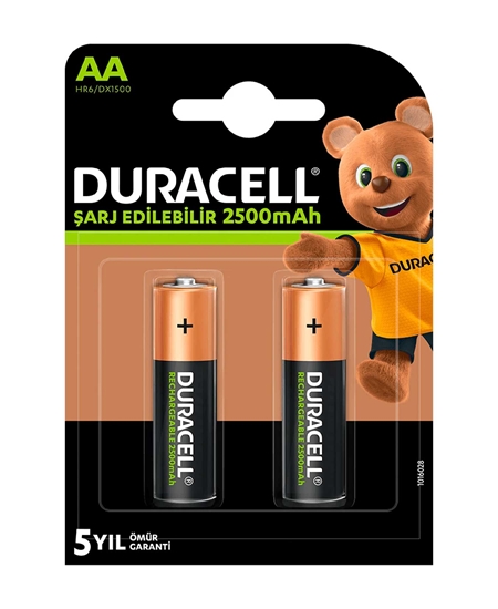 Picture of  Duracell AA Recharge Turbo 2 with 2500 mAH Rechargeable Battery