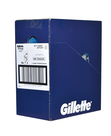 Picture of Gillette Blue3 Disposable Razor 6+2 Cool Blister Pack