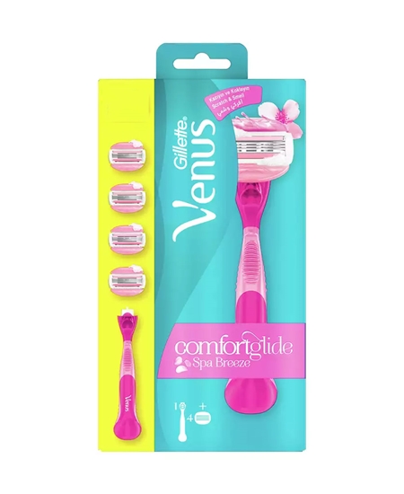 Picture of Gillette Venus Bundle Pack Handle + 4 Refill Razor Blade Breeze Comfortglide