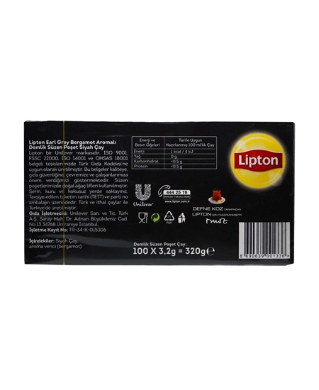 lipton, lipton çay, poşet çay, demlik poşet çay, bergamot aromalı çay