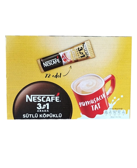 Picture of Nescafe 3 in 1 17.4 gr X 72's Pack Milk Foam Coffee