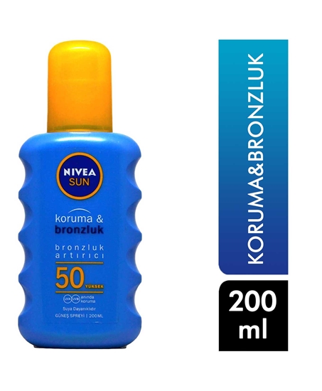 Picture of Nivea Sun Protect & Tan Sun Spray 200 Ml - 50 SPF 