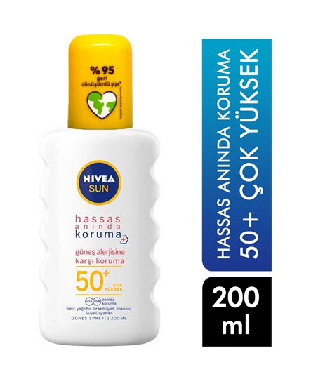 Picture of Nivea Sun Spray 200ml Protection Against Sun Allergy 50+ SPF