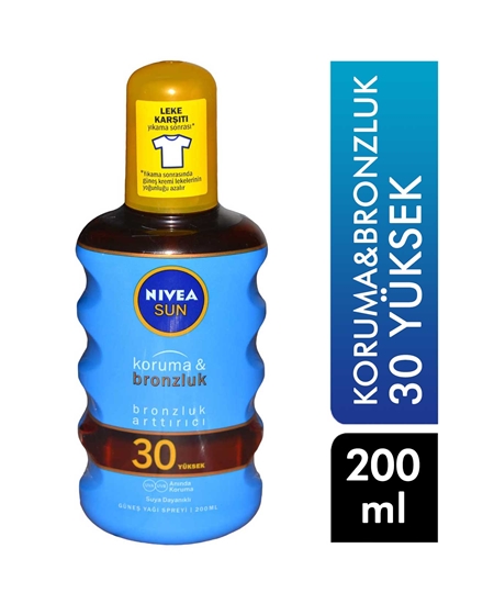 Picture of Nivea Sun Oil 200ml Protect&Tan 30+SPF