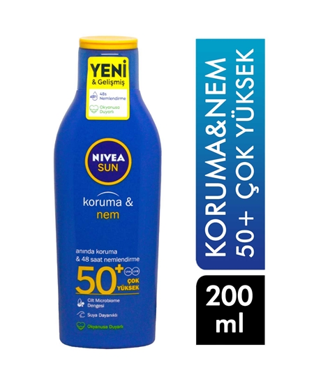 Picture of Nivea Sun Protect & Moisture, Sun Lotion 50 SPF 200 Ml