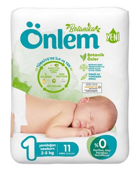 Picture of Önlem Botanica Bebek Bezi 11 Adet Newborn Deneme Paketi 2-5 kg