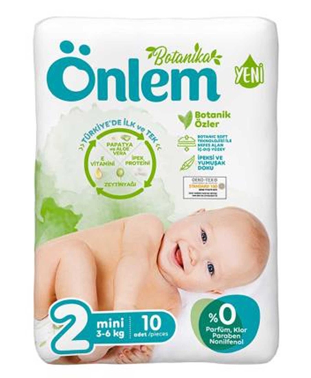 Picture of Önlem Botanica Bebek Bezi 10 Adet Mini 3-6 kg