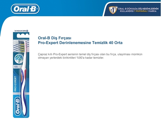 Picture of Oral B ToothBrush 1+1 Pro-Expert Extra Clean - Medium