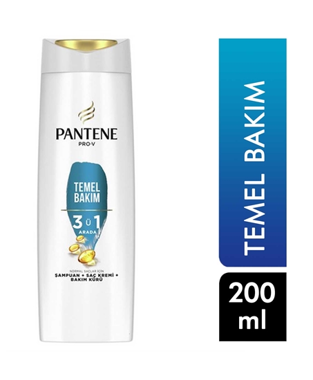 Picture of Pantene Shampoo 200 ml 3 in 1 Basic Care