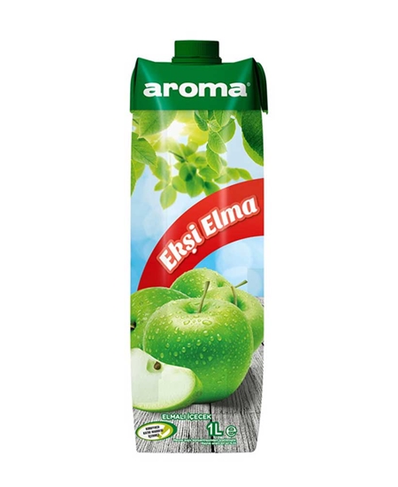 Picture of Aroma Meyve Suyu 1 lt x 12'li Koli Ekşi Elmalı İçecek