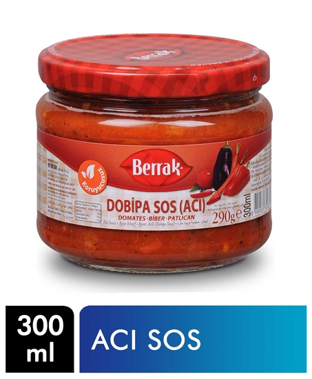 Picture of Berrak Dobipa Ajvar Kahvaltılık Acı Sos 300 ml Cam