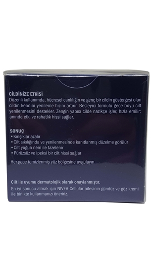 nivea, niveya, nivea krem, güzellik kremi, kırışıklık kremi, kırışıklık giderici krem, gerginleştirici krem, gençleştirici krem, yüz kremi, cilt kremi, gece kremi, Nivea Cellular Gece Kremi satın al, Nivea Cellular Gece Kremi fiyat