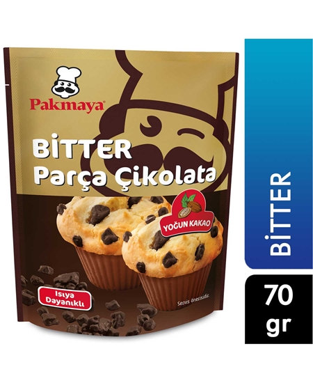 Picture of Pakmaya Parça Çikolata 70 gr Bitter