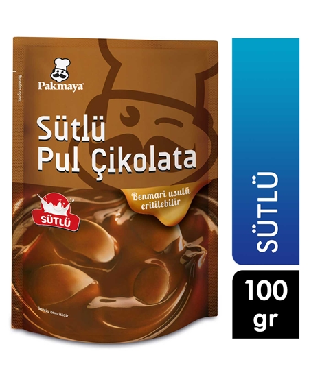 Picture of Pakmaya Pul Çikolata 100 gr Sütlü