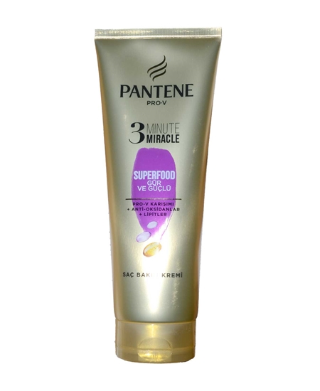 Picture of P-Pantene 3 Minute Miracle Hair Care Cream Bushy & Strong Superfood 200 ml