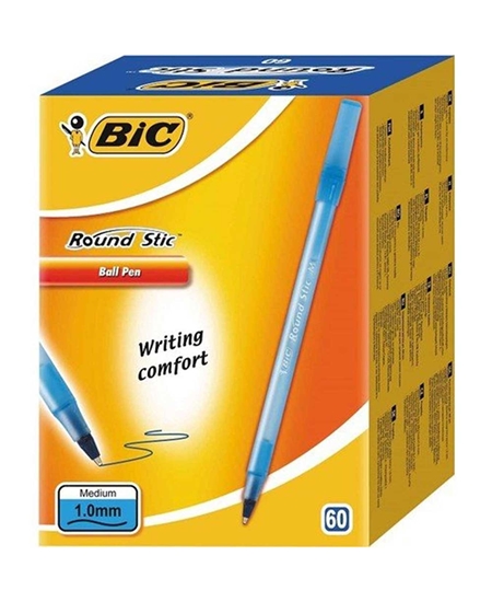 Picture of BIC MAVI ROUND STIC  TUKENMEZ KALEM 60 LI 1.0 mm