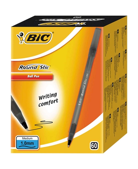 Picture of BIC SIYAH ROUND STIC TUKENMEZ KALEM 60 LI 1.0 mm