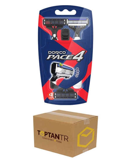 Picture of Dorco Pace4 Razor 3-Blister X 72-Pack