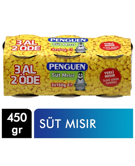 Picture of Penguen Süt Mısır 3x150 g