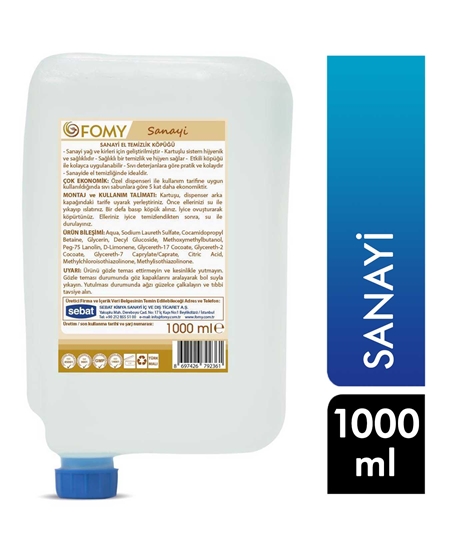 Picture of Fomy Köpük Sabun 1000 ml X 12'li Koli Sanayi