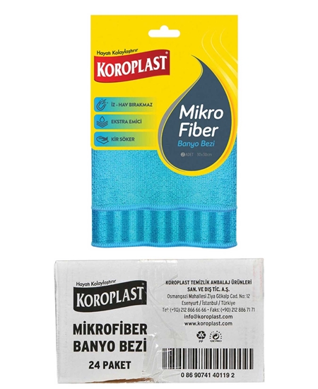 Picture of Koroplast Temizlik Bezi Mikrofiber 2'li Banyo