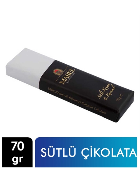 Picture of Mabel Sütlü Çikolata 70 gr Krema ve Karamel Dolgulu