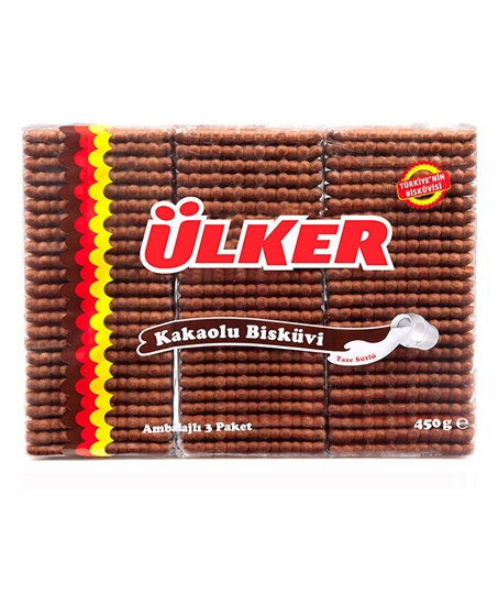 Picture of p- Ülker Petibor Kakaolu Bisküvi 450 gr X 10'lu Paket