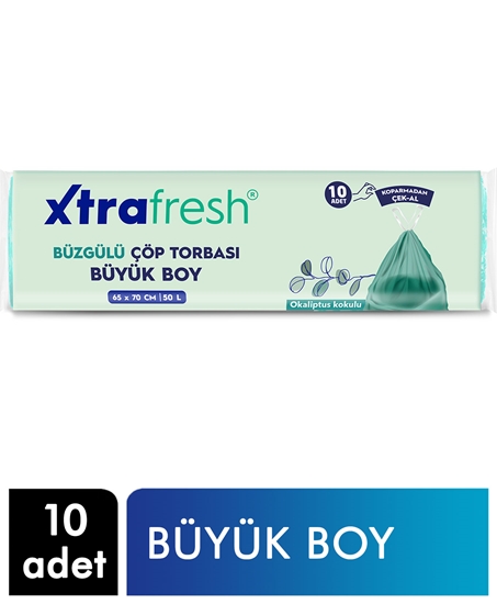 Picture of Xtrafresh Buzgülü Okaliptus Çöp Torbası Büyük Boy 65 x 70 10 Adet