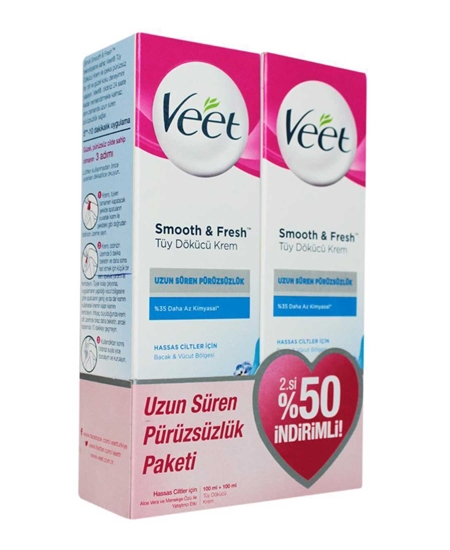 Picture of VEET TÜY DÖKÜCÜ KREM 100 ML 1+1 Hassas Ciltler - Aktüel