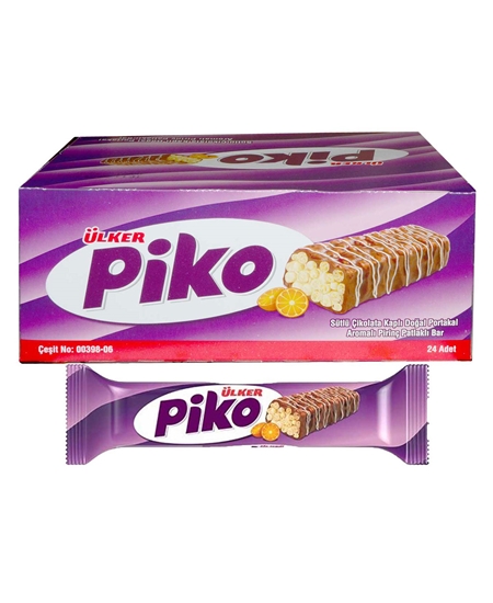 Picture of ÜLKER PİKO KAPLAMALI BAR PORTAKALLI 18GR 24 LÜ