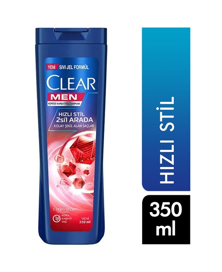 Picture of Clear Men Şampuan 350 ml  Hızlı Stil 2si1 Arada Kepeğe Karşı Etkili