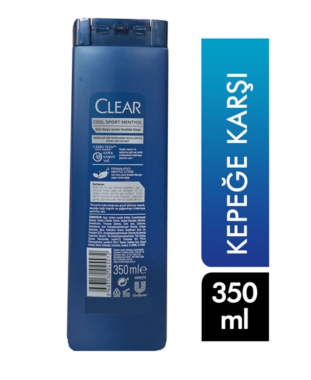Picture of Clear Men Şampuan 350 ml Cool Sport Mentol Kepeğe Karşı Etkili