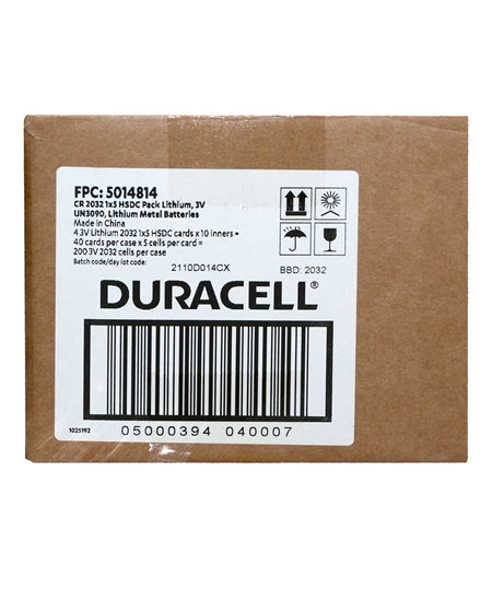 Picture of Duracell HSDC Battery 2032 3V 1's * 5 Pack