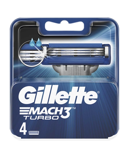 Picture of Gillette Mach3 Turbo Refill Blade 4's EU PACK