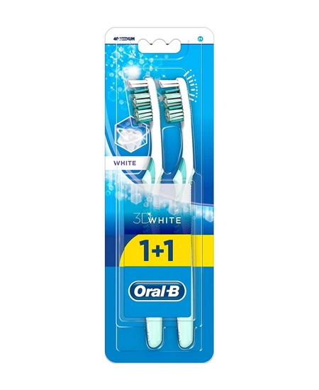 Picture of Oral B Toothbrush 1+1 3D White - Medium