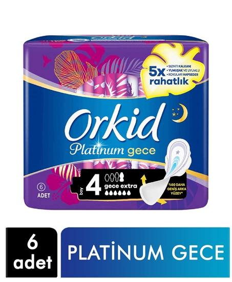 Picture of Orkid Hijyenik Ped Platinum 6'lı Gece Extra