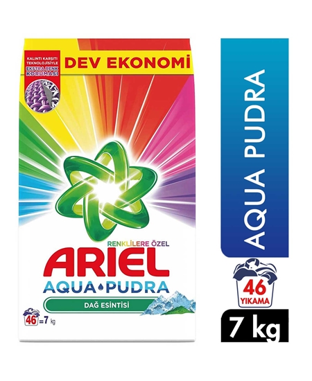 Picture of Ariel Powder Laundry Detergent 46 Wash 7 kg Mountain Breeze For Color