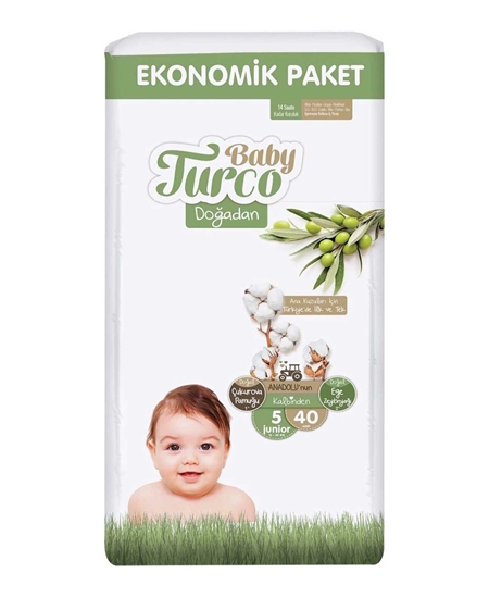 Picture of Baby Turco Doğadan Eko Bebek Bezi No:5 40'lı