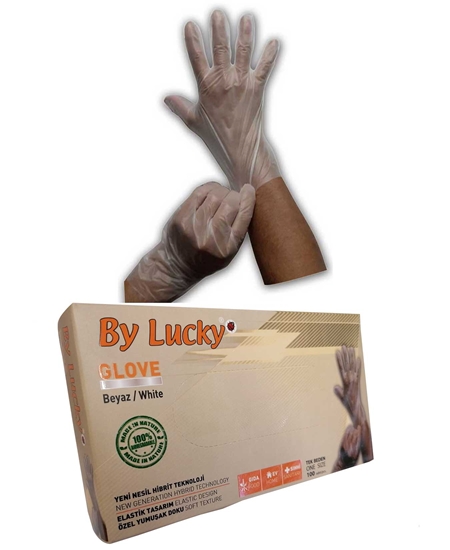 Picture of By Lucky Hybrid Glove White 100 Pack