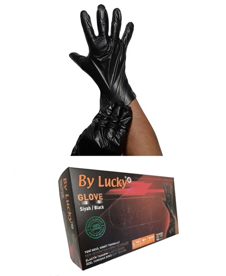 Picture of By Lucky Hybrid Glove Black 100 Pack