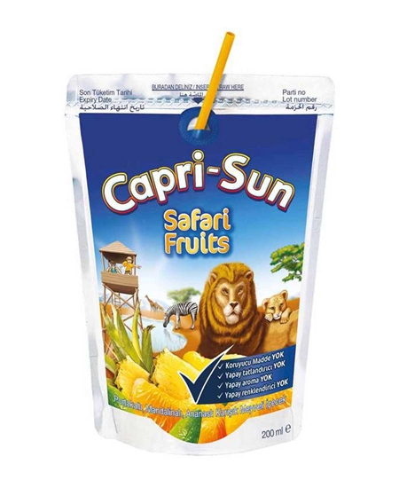 Picture of Capri-Sun Meyve Suyu 200 ml X 20'li Koli Safari Fruits