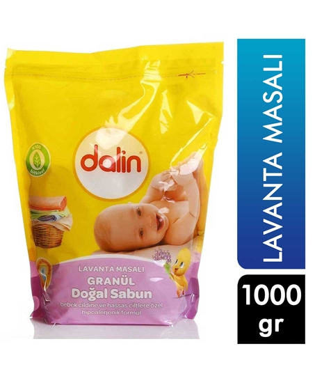 Picture of Dalin Bebek Sabunu 1000 gr Doğal Granül Lavanta Masalı