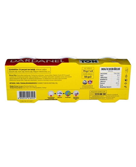 Picture of Dardanel Ton Balığı 3x75 gr Ekonomik Paket