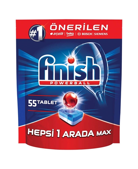 Picture of Finish Powerball Washing Machine Tabs 55's - All in One