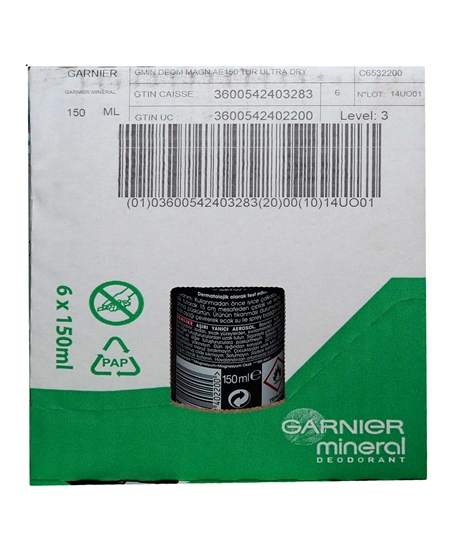 Picture of GARNIER MEN DEO ULTRA KURU MAGNEZYUM 150