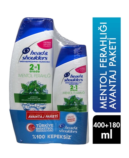 Picture of Head&Shoulders Shampoo 400 +  180 ml 2's Menthol