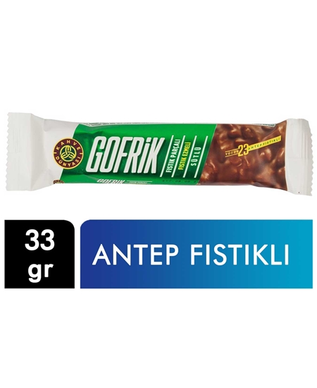 Picture of Kahve Dünyası Gofrik Antep Fıstıklı Sütlü Çikolata Kaplamalı Gofret 33 g X 24'lü Paket